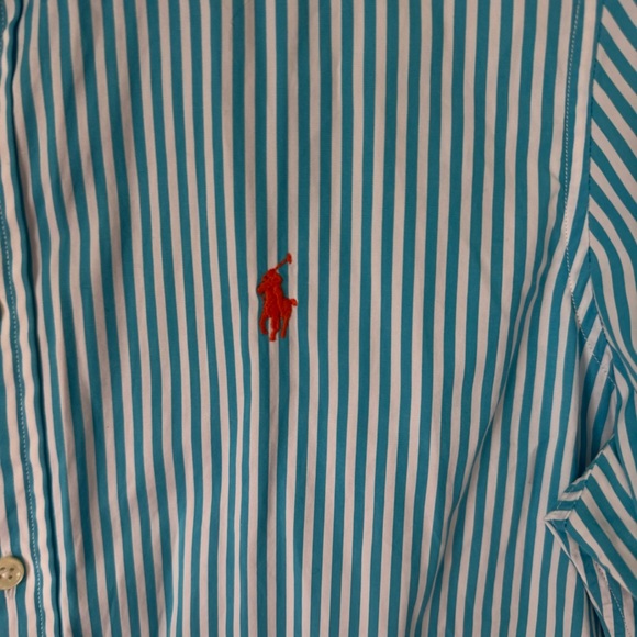 Ralph Lauren Blue Striped women’s Classic Fit
Blouse Shirt used once - Picture 8 of 11